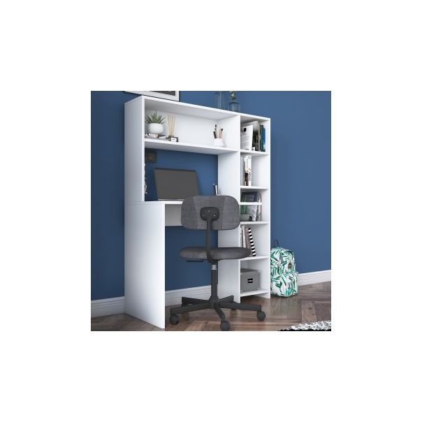 HANAH HOME Radni sto sa policama HA104 - 2063, bela - 182421