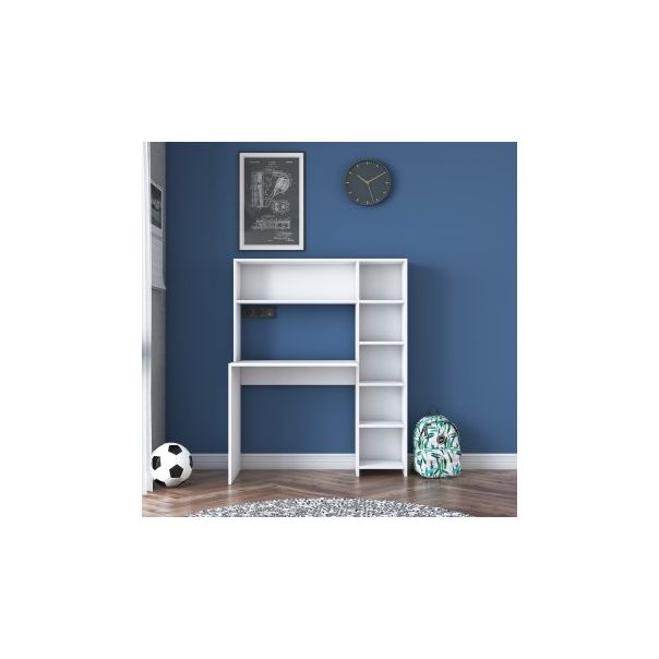 HANAH HOME Radni sto sa policama HA104 - 2063, bela - 182421