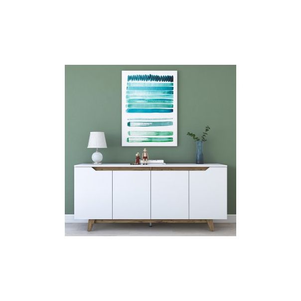 HANAH HOME Komoda GD102, bela/braon - 182422