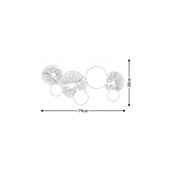 WALLXPERT Zidna dekoracija Metal Art - 182452