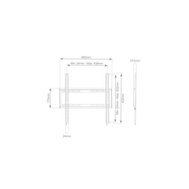 ELEMENTA Nosač za televizor 32'' - 55'' HOLM-500055008, zidni - 182695