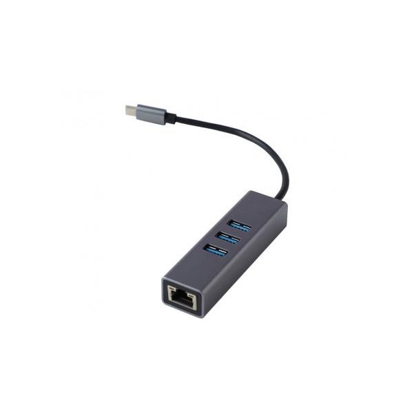 FAST ASIA Adapter TIP C na 3xUSB 3.0+RJ45 - 182720