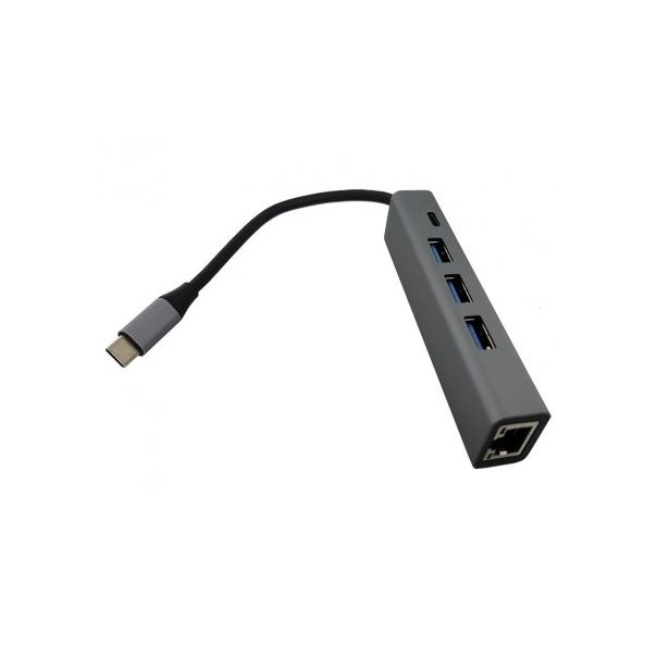 FAST ASIA Adapter TIP C na 3xUSB 3.0+TIP C+RJ45 - 182721