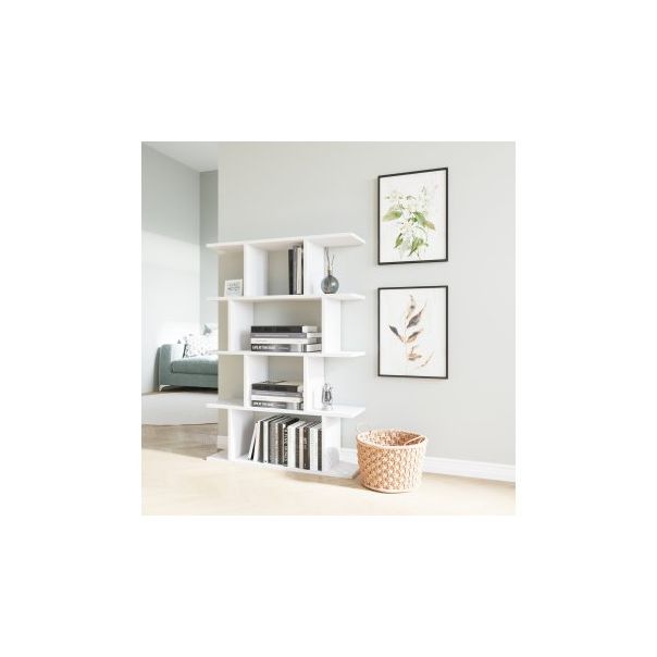 HANAH HOME Polica za knjige Harmon White - 183162