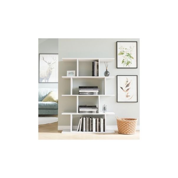 HANAH HOME Polica za knjige Harmon White - 183162