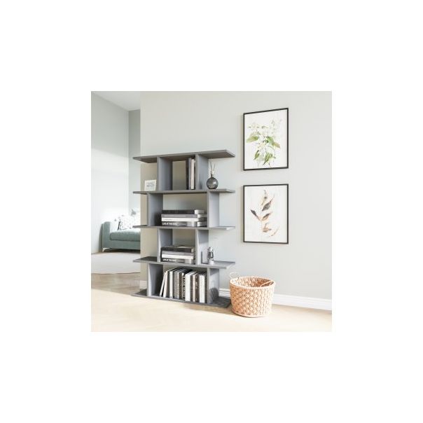 HANAH HOME Polica za knjige Harmon Anthracite - 183178