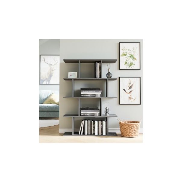 HANAH HOME Polica za knjige Harmon Anthracite - 183178