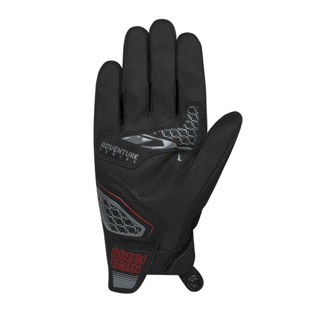 IXON Oregon black red rukavice - 18349IXOBKR