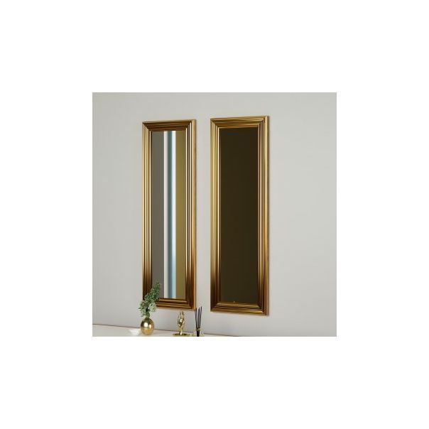 HANAH HOME Set ogledala Candy 2/1, zlatna - 183735