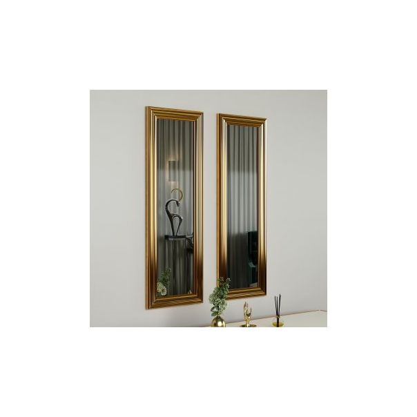 HANAH HOME Set ogledala Candy 2/1, zlatna - 183735