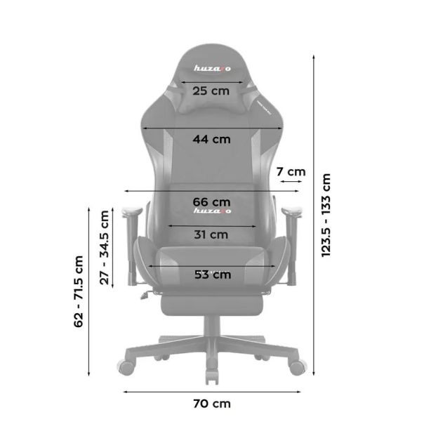Huzaro Force 5.7 Crna Gaming stolica - 1840-1