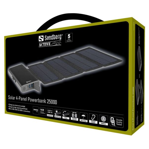 SANDBERG Solarni punjač 420-56 8W 2xUSB, 25000 mAh - 26150