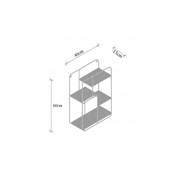 HANAH HOME Zidna polica Lotus 1 - 184316