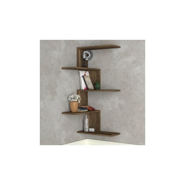 HANAH HOME Zidna polica Caniko Walnut - 184374