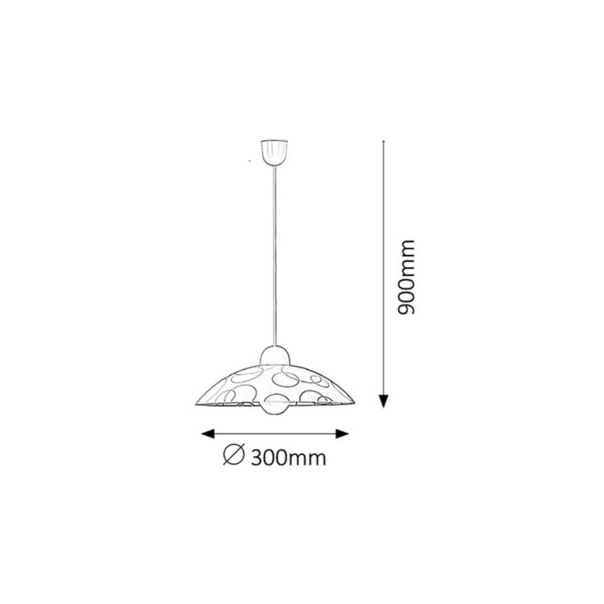 Rabalux Visilica Ada E27 1x MAX 60W bela (1844) - 1844-1-1
