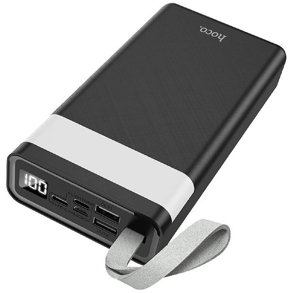 hoco. Power bank 30000mAh, Micro-USB / Tipe-C ulaz, lampa - J73 Powerful, crna - 18442