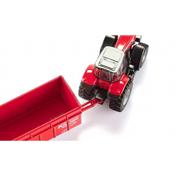 SIKU Traktor Massey Ferguson sa prikolicom - 1844