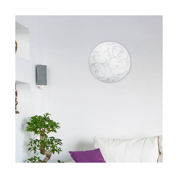 Rabalux Plafonjera Scroll E27 1x MAX 60W bela (1845) - 1845