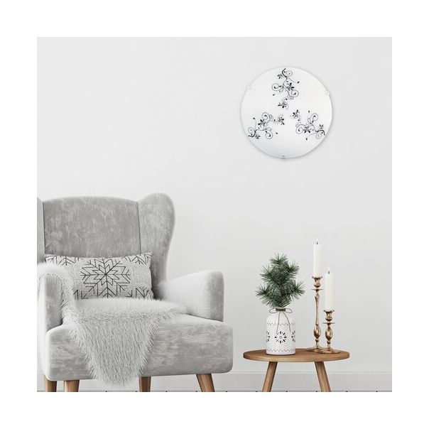 Rabalux Plafonjera Bloomy E27 1x MAX 60W bela (1847) - 1847-1