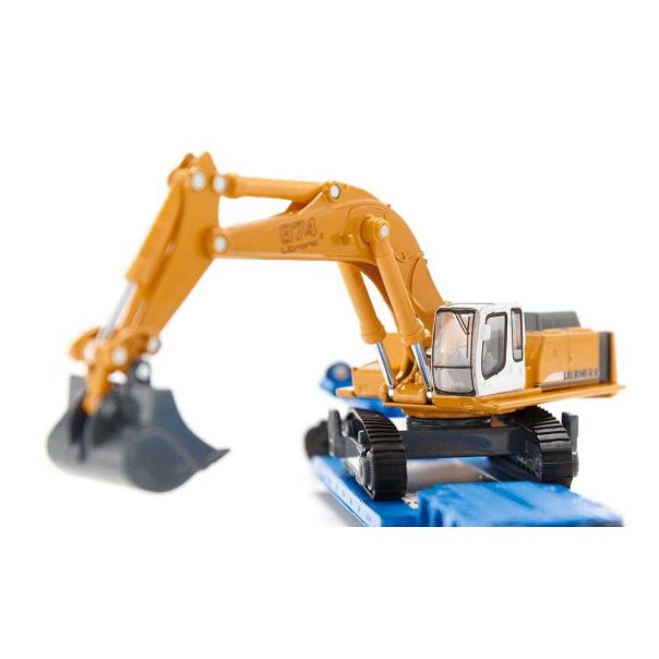 SIKU Teški transporter sa plato prikolicom - 1847