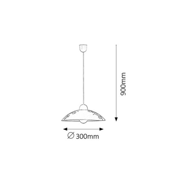 Rabalux Visilica Bloomy E27 1x MAX 60W bela (1848) - 1848-1