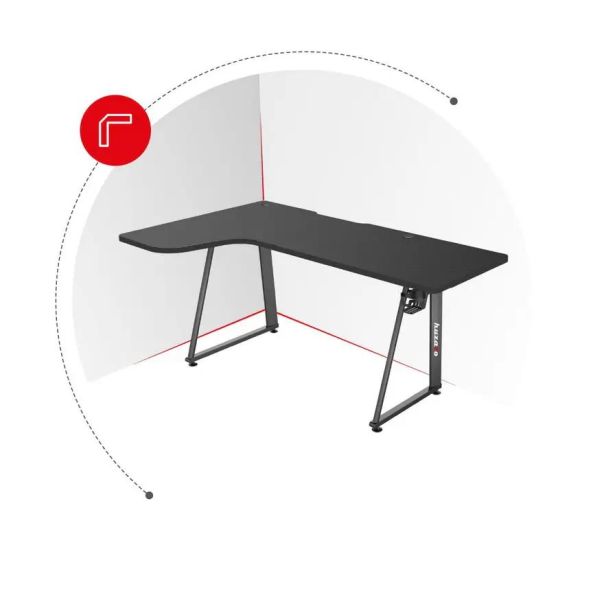 Huzaro Hero 7.7 Crni Ugaoni Gaming sto - 1852-1