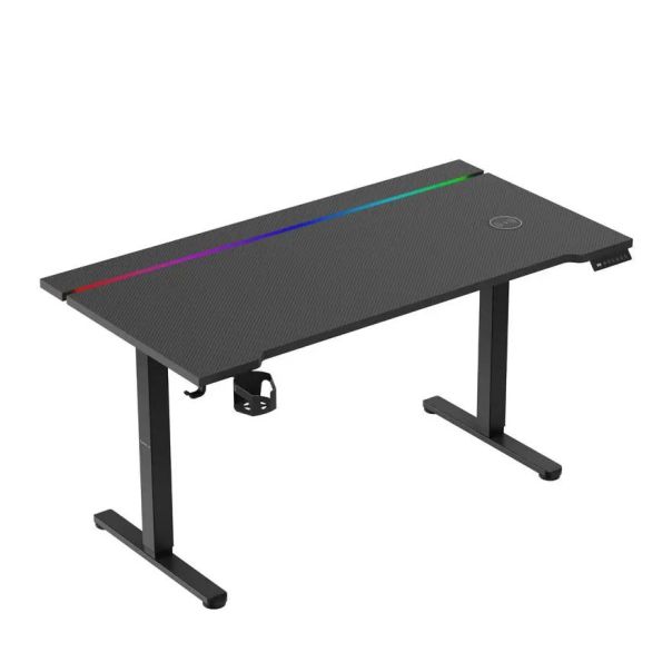 Huzaro Hero 8.7 Crni RGB Električni podesivi sto 140x70cm - 1855-1