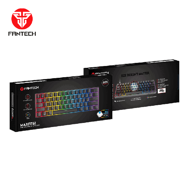 FANTECH Gejmerska mehanička tastatura MK857 MAXFIT61 CRNA (PLAVI SWITCH) - 95432