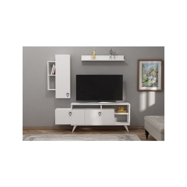 HANAH HOME TV komoda i polica Clara, bela - 185774