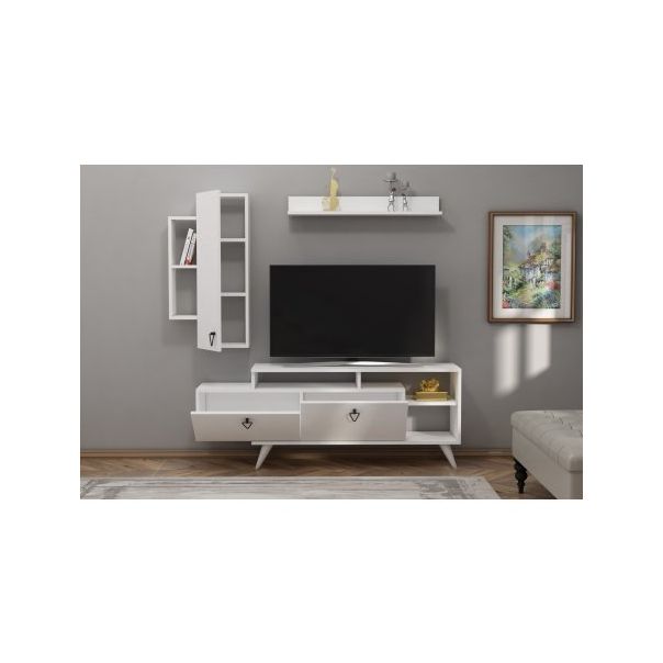 HANAH HOME TV komoda i polica Clara, bela - 185774
