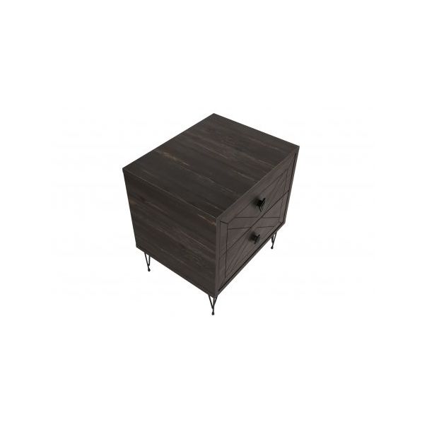 HANAH HOME Noćni ormarić Luna, braon - 185836