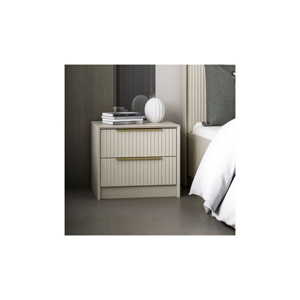 HANAH HOME Noćni ormarić Kale Luxe, krem - 185839