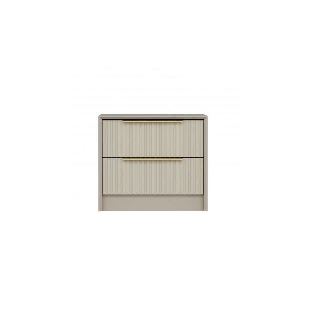 HANAH HOME Noćni ormarić Kale Luxe, krem - 185839