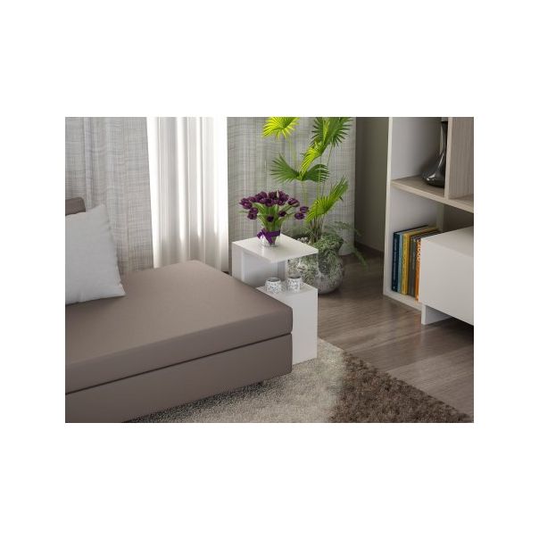 HANAH HOME Pomoćni stočić Sister White - 185915