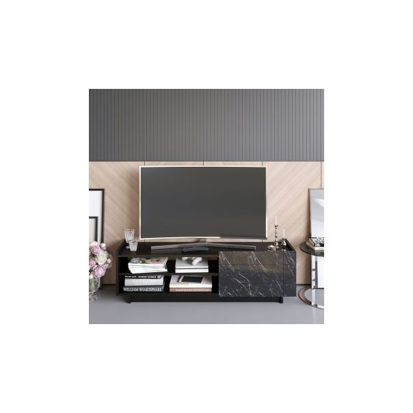 HANAH HOME TV polica Valantina Black - 185956