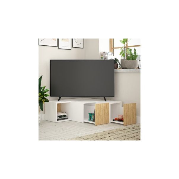 HANAH HOME TV polica Compact White Oak - 185973