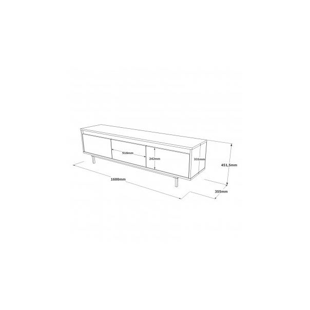 HANAH HOME TV polica LV1 RL - 186030