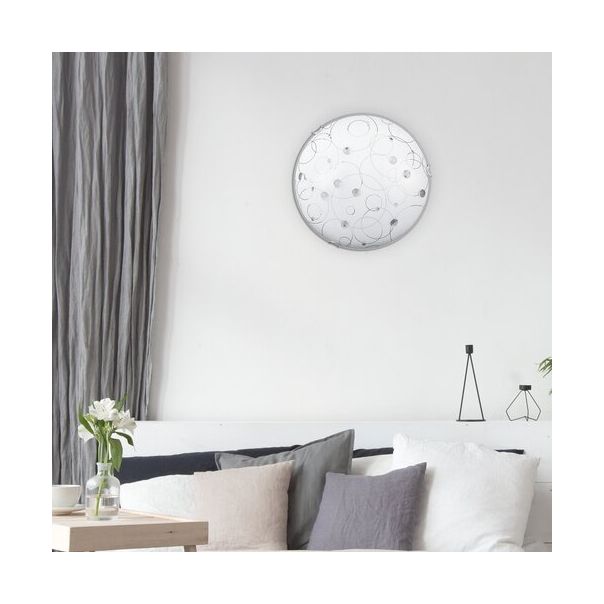 Rabalux Plafonjera Jolly E27 1x MAX 60W beli sa motivima (1861) - 1861-1-1