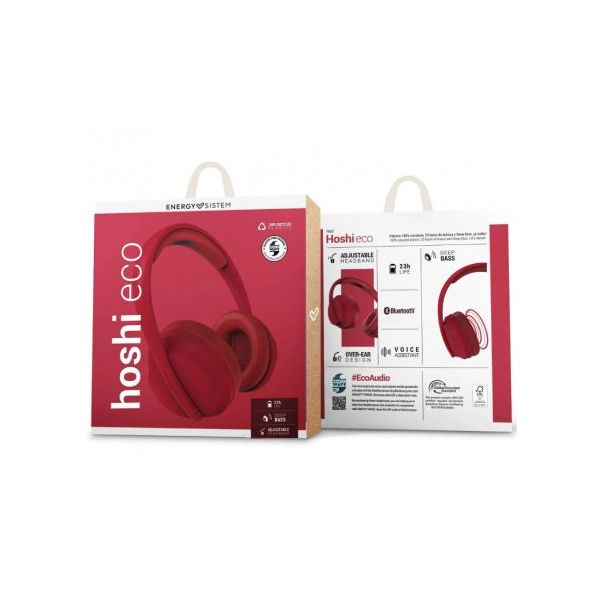 ENERGY Bluetooth slušalice SISTEM Hoshi ECO, crvena - 186247-1