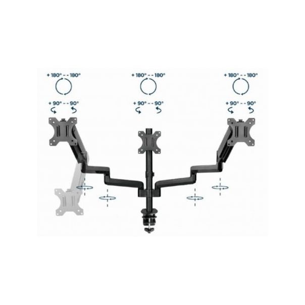 GEMBIRD Nosač za tri monitora MA-DA3-01, stoni - 186294