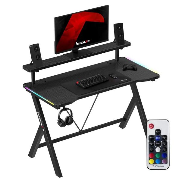 Huzaro Hero 1.9 Crni RGB Gaming sto 120x60cm - 1863-1-1