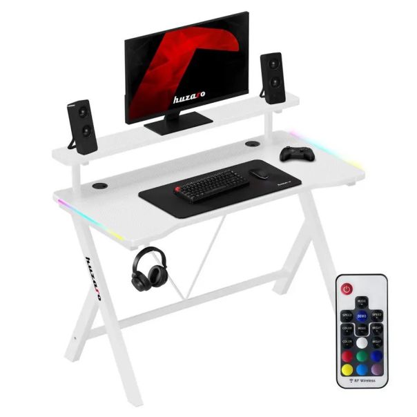 Huzaro Hero 1.9 Beli RGB Gaming sto 120x60cm - 1864-1-1
