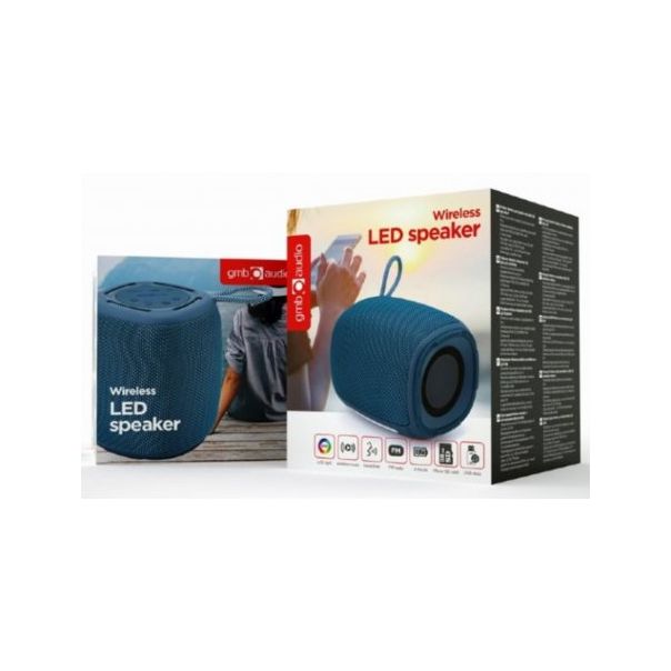 GEMBIRD Bežični Bluetooth zvučnik SPK-BT-LED-03-B, plava - 186545