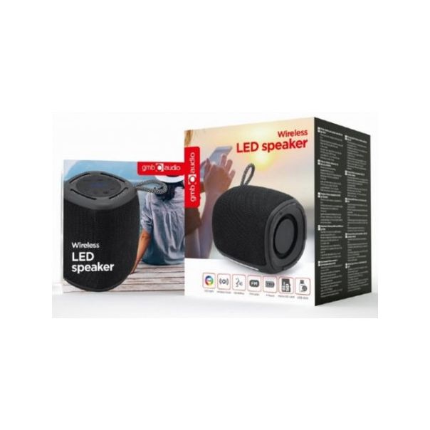 GEMBIRD Bežični Bluetooth zvučnik SPK-BT-LED-03-BK, crna - 186546