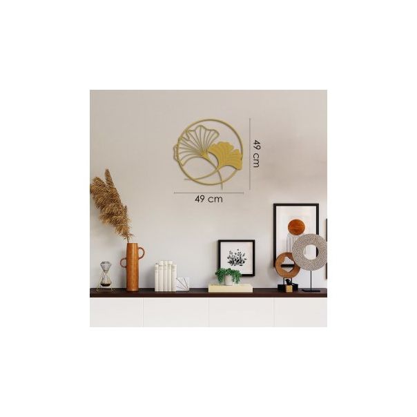 WALLXPERT Zidna dekoracija Ginkgo Leaf Metal Wall Art APT620 - 186793-1