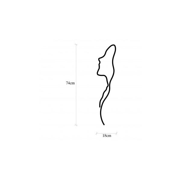 WALLXPERT Zidna dekoracija Woman Face Profile - 186826