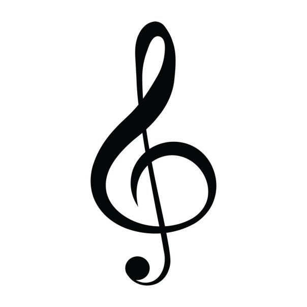 WALLXPERT Zidna dekoracija Treble Clef - 186828