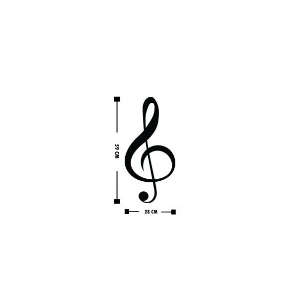 WALLXPERT Zidna dekoracija Treble Clef - 186828