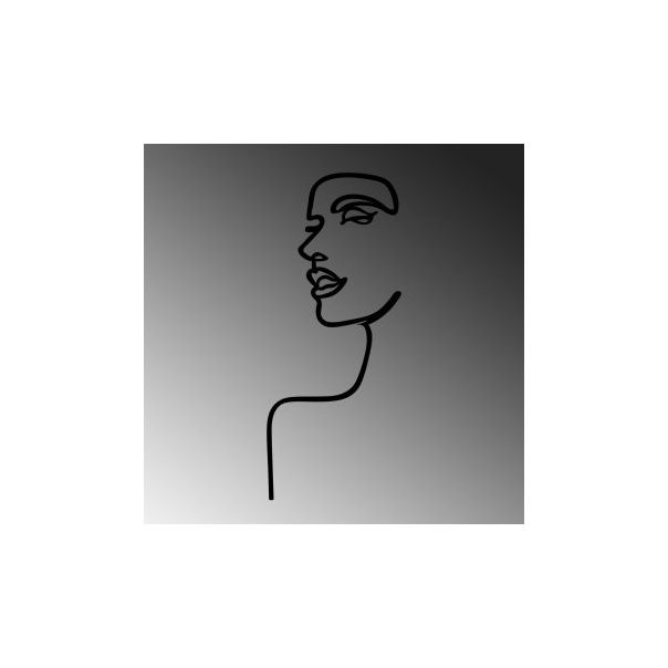 WALLXPERT Zidna dekoracija Woman Profile - 186841