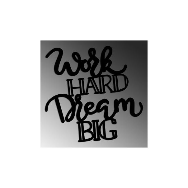 WALLXPERT Zidna dekoracija Work Hard Dream Big 1 - 186934